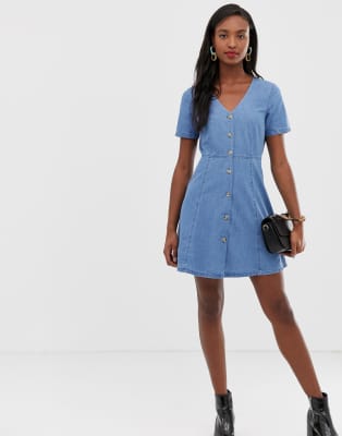 asos tall denim dress
