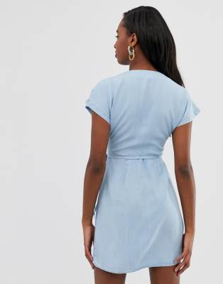 asos tall denim dress