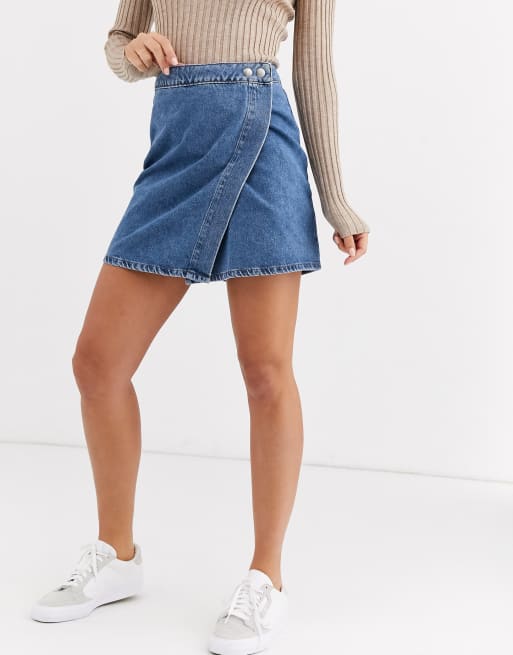 Asos tall denim store skirt