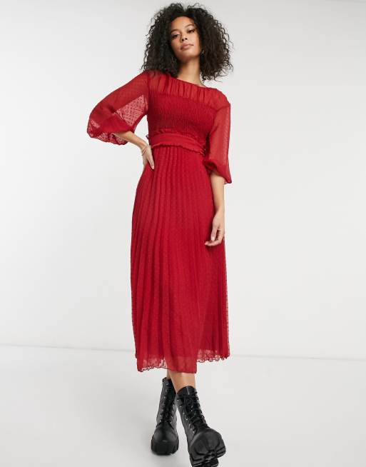 Asos tall red dress sale