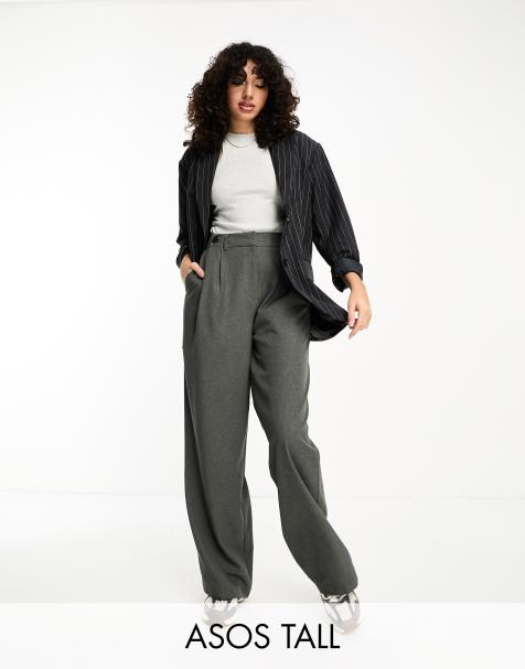 Tall Wide Leg Velvet Pants