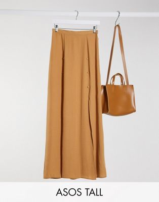 camel maxi skirt
