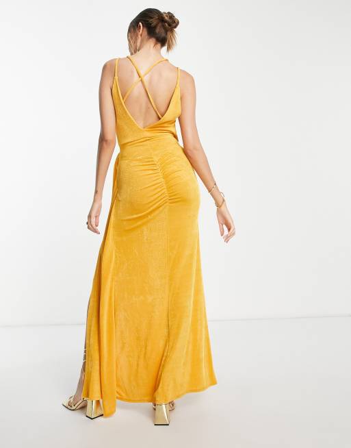 saffron bridesmaid dresses Saffron Hues Long Dress  Ordinaree