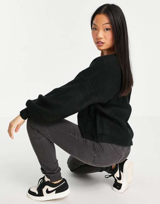 ASOS DESIGN Tall – Edge to edge – Czarny kardigan o pudełkowym kroju, 2 z 4