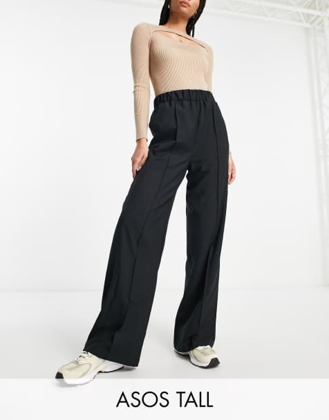  Other Stories co-ord sheer lace flared trousers in black