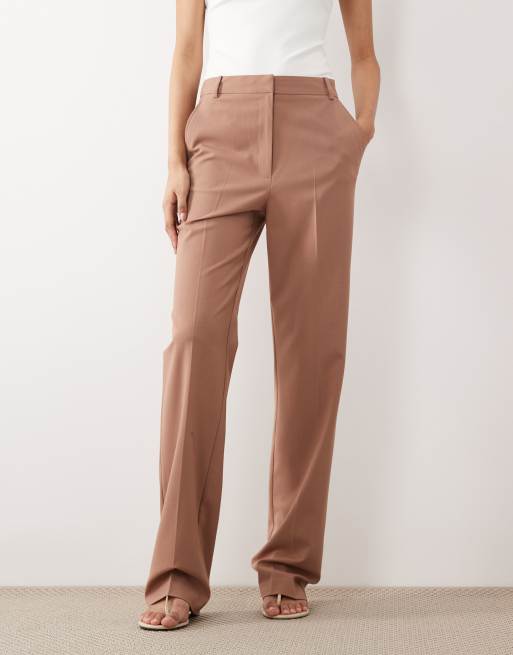 ASOS DESIGN Tall – Elegante Hose in Mokka mit geradem, schmalem Schnitt, 2 von 5