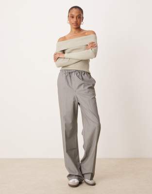 ASOS DESIGN Tall - Elegante Pull-on-Hose in Grau