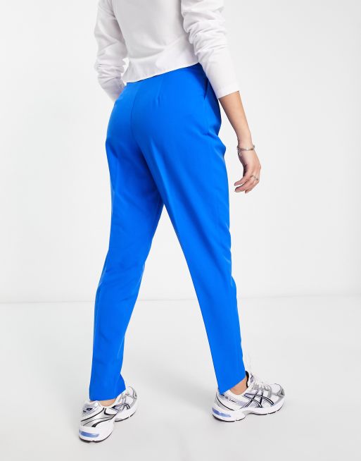 ASOS DESIGN Tall - Elegante, tapered bukser i blå, 2 af 4