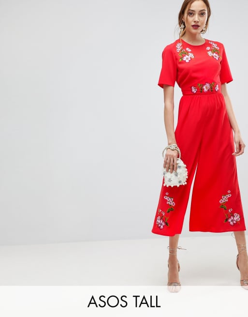 Asos embroidered cheap jumpsuit