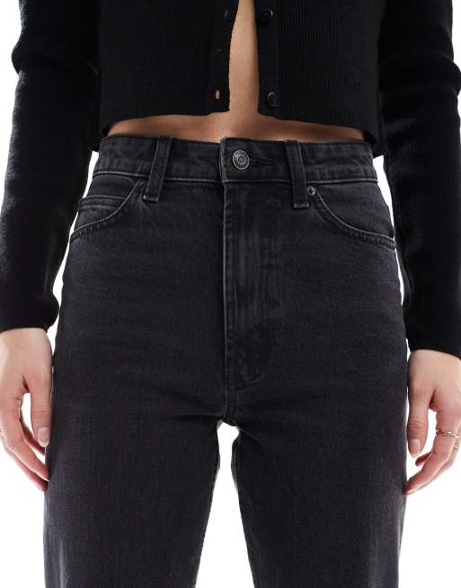 ASOS DESIGN Tall - Enkellange jeans met rechte pijpen in zwart , 5 van 5