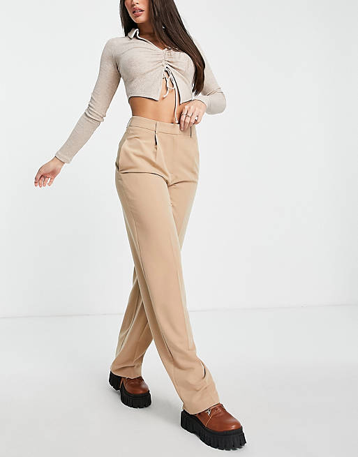  Tall everyday slouch boy trousers in camel 