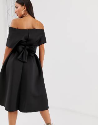 asos black prom dress