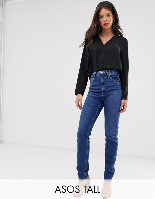 Rich blue best sale mom jeans