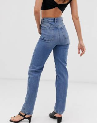tall high waisted straight leg jeans