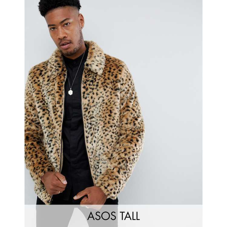 Men's leopard outlet jacket