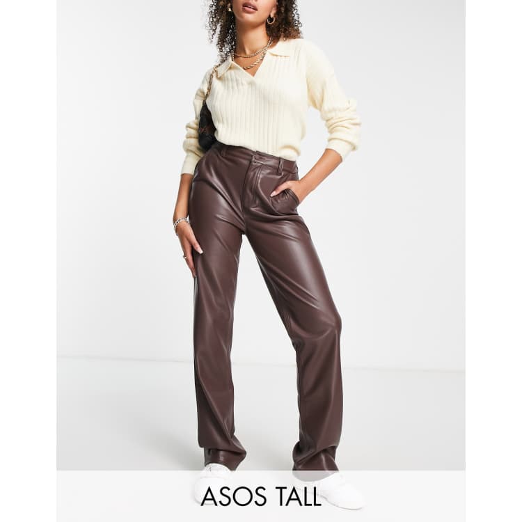 M&s faux leather trousers - Gem