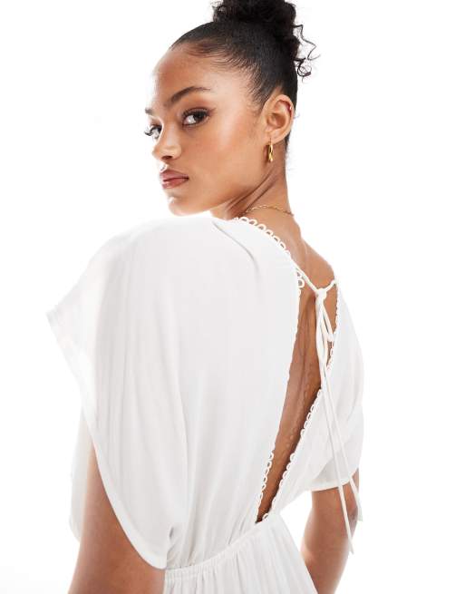 Asos white beach dress sales