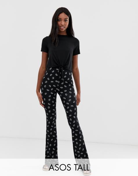 ASOS DESIGN Tall flare in shell print