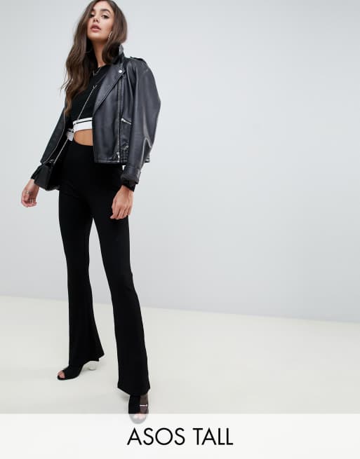 ASOS DESIGN Tall flare leggings in rib ASOS