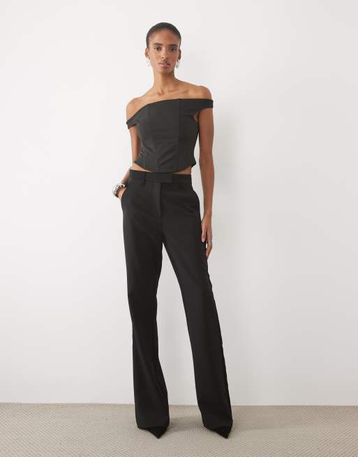 ASOS DESIGN Tall flared tux-broek in zwart, 5 van 5