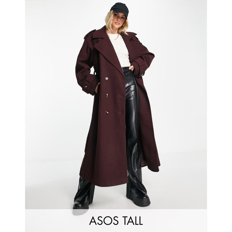 Asos tall trench clearance coat