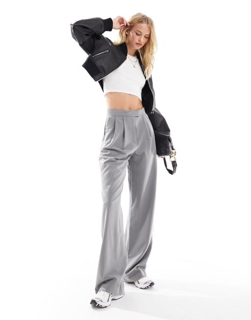 Formal wide outlet leg trousers