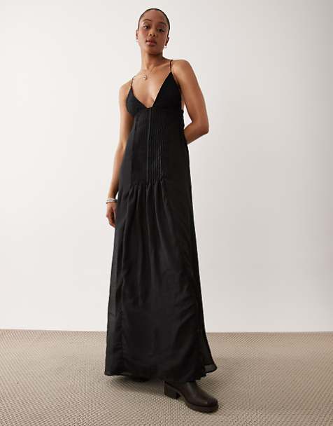 long dresses for tall women LTS Women's Blue Halterneck Pleated Maxi Dress there were TONS of compliments on this one as were taking pictures!) You wont regret adding this one to the collection Tall Women's Dresses | Ann