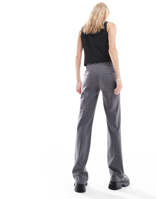 ASOS DESIGN Tall - Grå skræddersyede bukser med lige ben i slim fit, 2 af 5