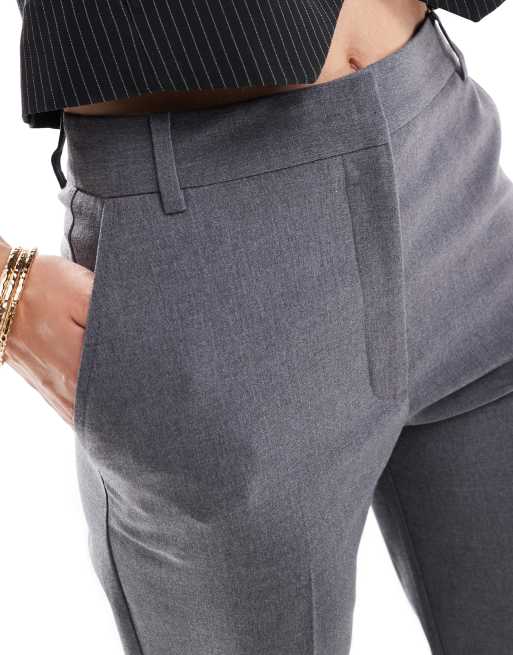 ASOS DESIGN Tall - Grå skræddersyede bukser med lige ben i slim fit, 5 af 5