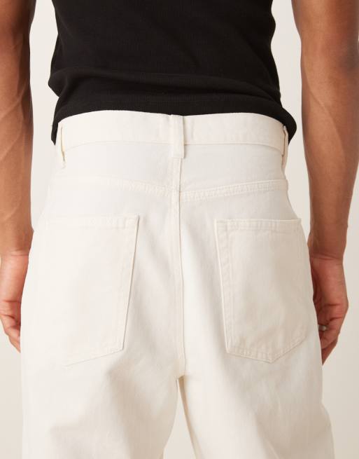 ASOS DESIGN Tall – Gräddvita avsmalnande jeans med avslappnad passform, 4 av 5