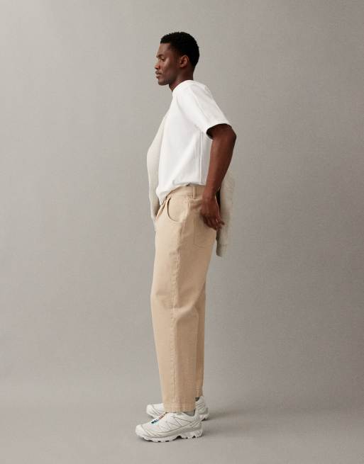 ASOS DESIGN Tall – Gräddvita avsmalnande jeans med avslappnad passform, 2 av 7