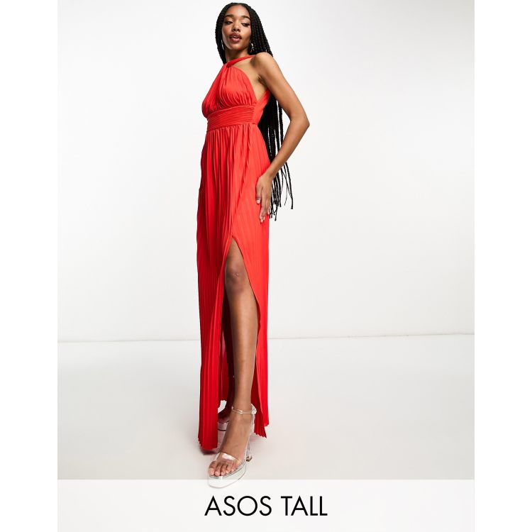 Asos tall red on sale dress