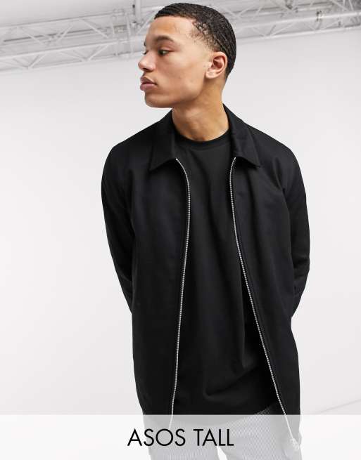 Asos design harrington outlet jacket in black