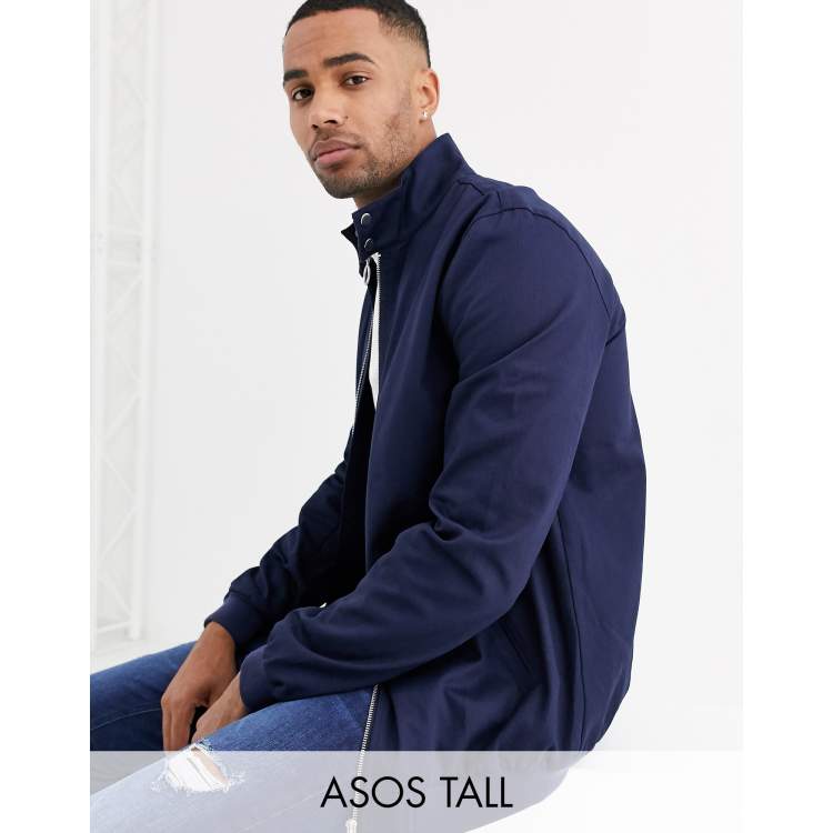 Asos design harrington jacket in clearance navy