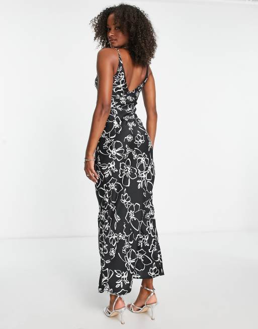 Asos white floral maxi dress hot sale