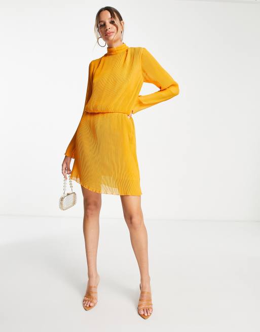 Zara plisse clearance dress