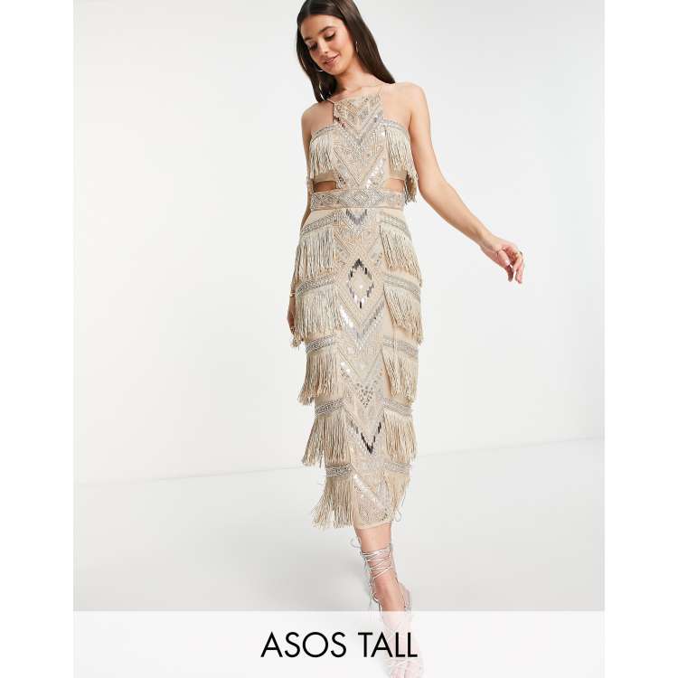 Asos fringe clearance dress