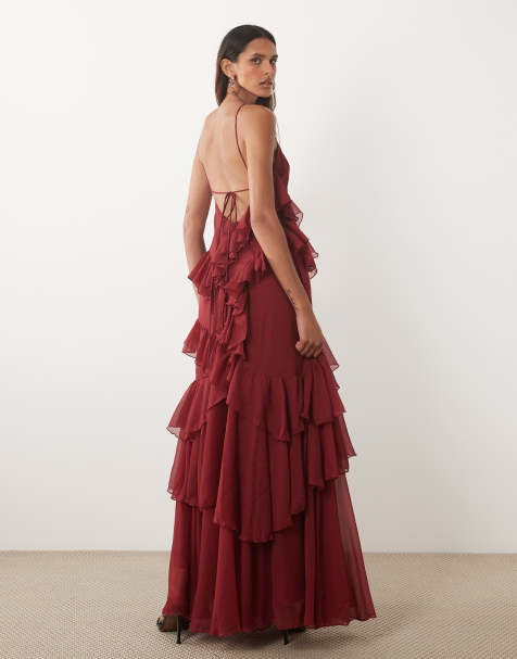 holiday party dresses red Elegant A Line Midi Dress Sexy Spaghetti Strap fg6795 Celebrate in elegance and glamour all season long. Red Dresses for Women |