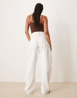 Asos Tall Asos Design Tall High Rise Barrel Jeans