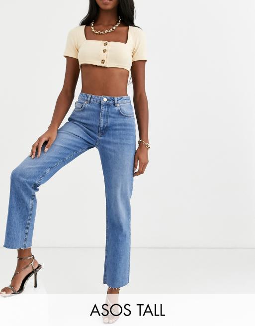 ASOS Asos Design Tall Flared Jeans in Blue