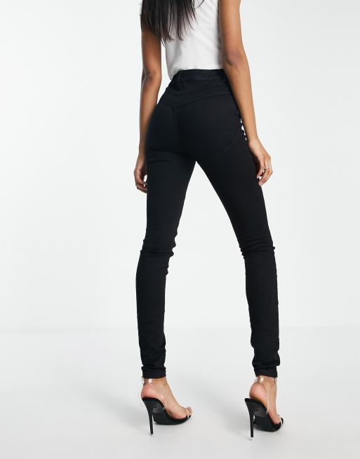 ASOS DESIGN ultimate cargo jean in acid black