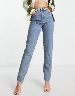 asos design high rise original mom jeans