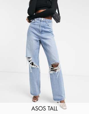 ripped dad jeans