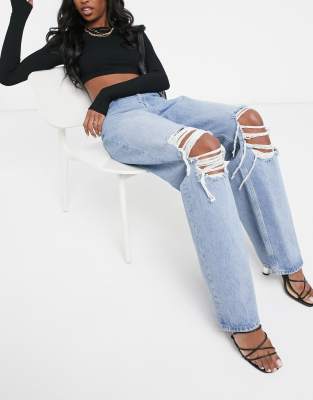 asos high rise dad jeans