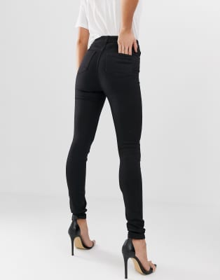 asos black high waisted jeans