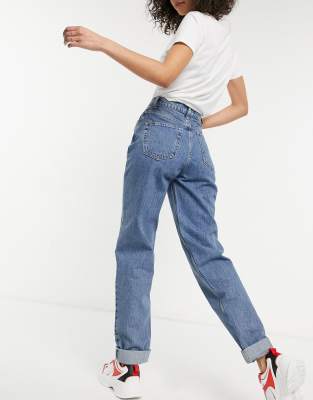 asos high rise mom jeans