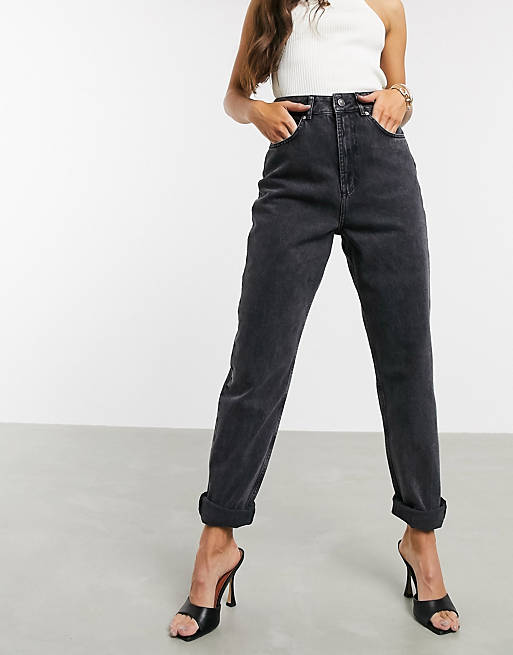 comprehensive Expansion language ASOS DESIGN Tall high rise 'Slouchy' mom jeans in washed back | ASOS