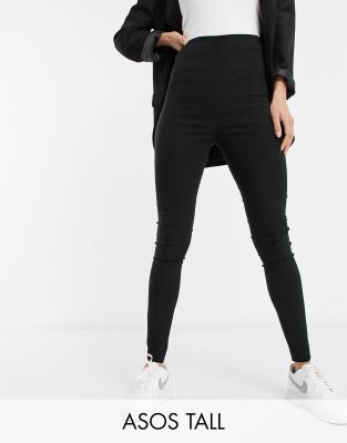 tall black skinny pants