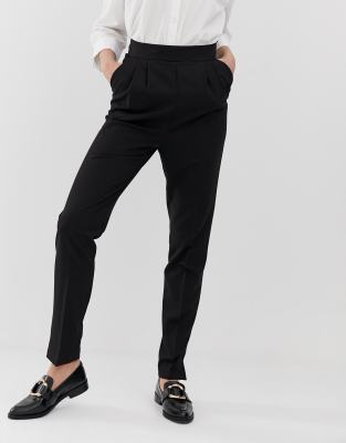 asos tall black trousers
