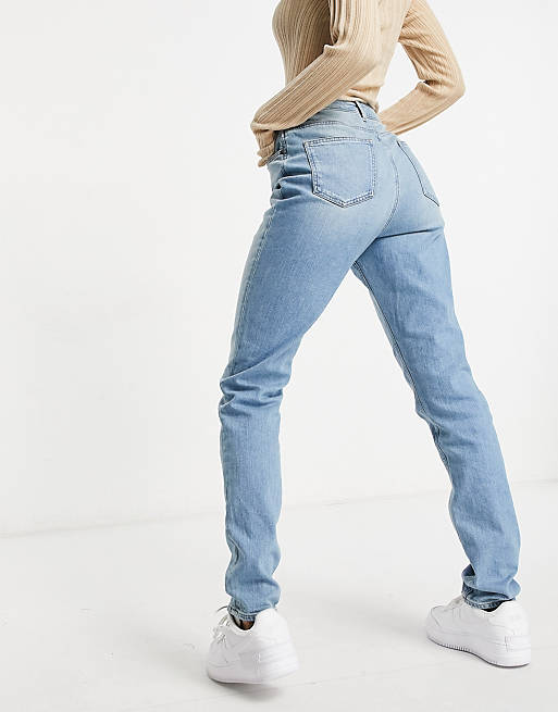 Jeans Tall hourglass 'farleigh' slim mom jeans in stonewash 